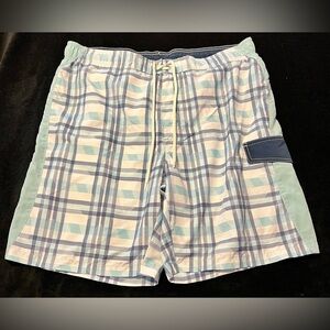 EUC Sonoma Plaid Swim Shorts with Pocket Men’s Large & drawstring waist